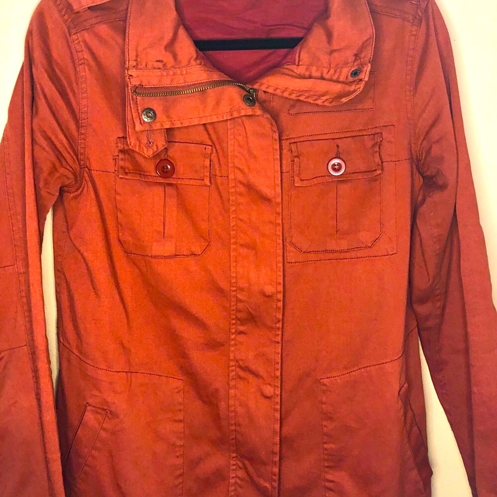 Burnt orange jacket